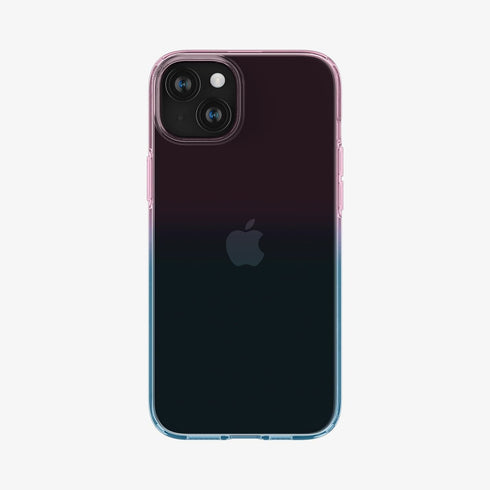 ACS06557 - iPhone 15 Pro Max Case Liquid Crystal in crystal clear showing the back